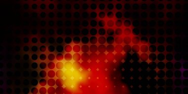 Çember şekilli koyu çokrenkli vektör düzeni.