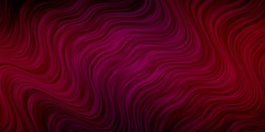 Kavisli çizgileri olan koyu pembe vektör deseni.