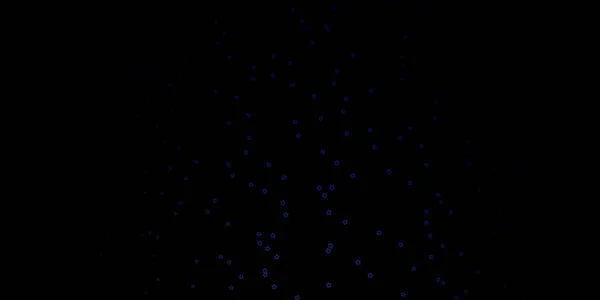 Fond Vectoriel Bleu Foncé Avec Des Étoiles Colorées — Image vectorielle