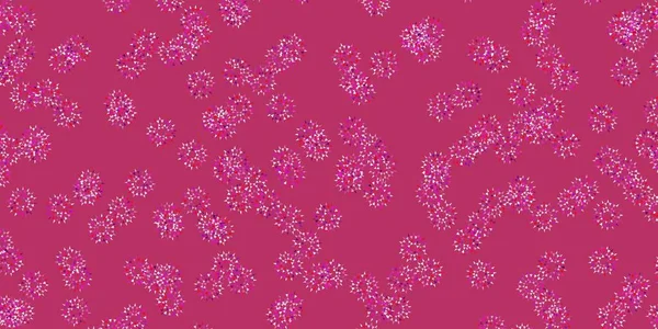 Fond Naturel Rose Clair Vecteur Jaune Avec Des Fleurs Illustration — Image vectorielle