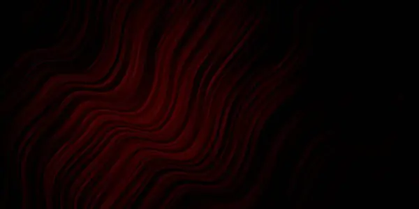 Texture Vettoriale Rosso Scuro Con Curve Illustrazione Colorata Stile Astratto — Vettoriale Stock