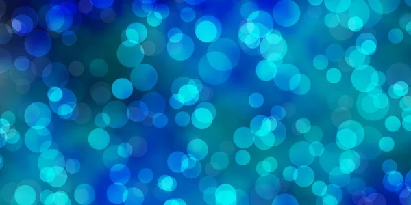 Luminoso Sfondo Vettoriale Blu Con Puntini — Vettoriale Stock
