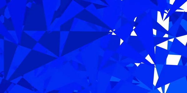 Plantilla Vector Azul Oscuro Con Formas Triangulares Magnífica Ilustración Abstracta — Vector de stock