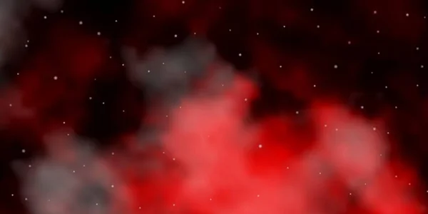 Parlak Yıldızlı Koyu Kırmızı Vektör Düzeni Küçük Büyük Yıldızlı Parlak — Stok Vektör
