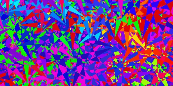 Темно Розовый Зеленый Векторный Фон Полигональными Формами Великолепная Абстрактная Иллюстрация — стоковый вектор