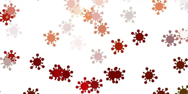 Ανοιχτό Ροζ Διάνυσμα Φόντο Σύμβολα Ιών Πολύχρωμη Αφηρημένη Απεικόνιση Κλίση — Διανυσματικό Αρχείο