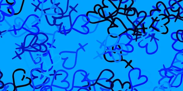 Световой Синий Вектор Искушает Деловыми Знаками Иллюстрация Признаками Женской Силы — стоковый вектор