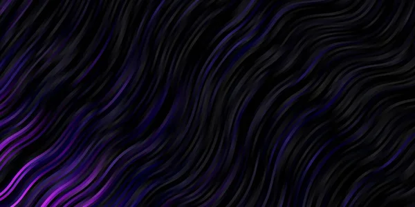 Темно Фіолетова Векторна Текстура Круглою Дугою Абстрактна Ілюстрація Смугастими Градієнтними — стоковий вектор