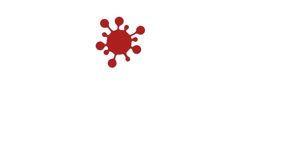 Ανοιχτό Κόκκινο Διανυσματικό Πρότυπο Σημεία Γρίπης Έξυπνη Απεικόνιση Covid Πινακίδες — Διανυσματικό Αρχείο