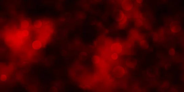 Patrón Vectorial Rojo Oscuro Con Círculos — Vector de stock