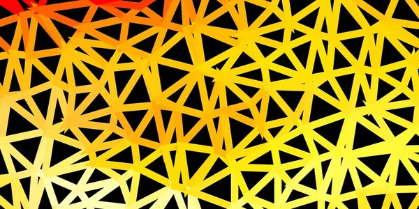 Licht Orange Vektordreieck Mosaik Tapete Bunte Abstrakte Illustration Mit Gradientendreiecken — Stockvektor