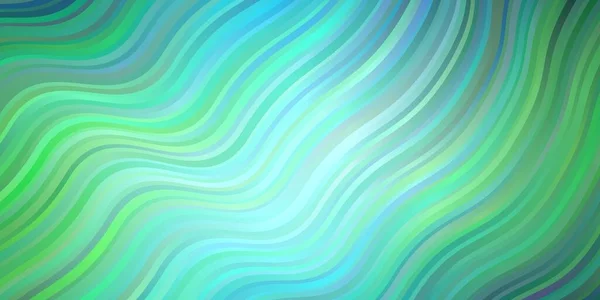 Светло Синий Зеленый Векторный Отскок Дугой Красочная Иллюстрация Состоящая Кривых — стоковый вектор