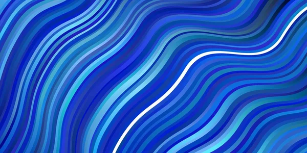 Fond Vectoriel Bleu Clair Avec Lignes Courbes — Image vectorielle