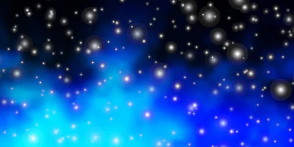 有美丽恒星的深蓝色矢量纹理 — 图库矢量图片