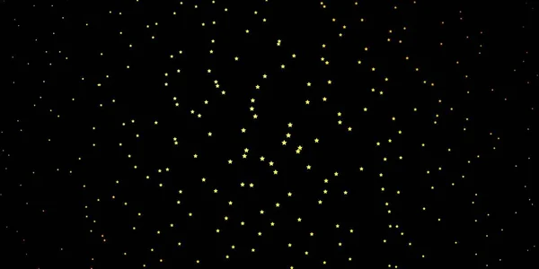 Dark Orange Vektor Hintergrund Mit Bunten Sternen — Stockvektor