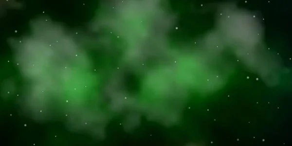 Verde Oscuro Textura Vectorial Roja Con Hermosas Estrellas Ilustración Colorida — Archivo Imágenes Vectoriales