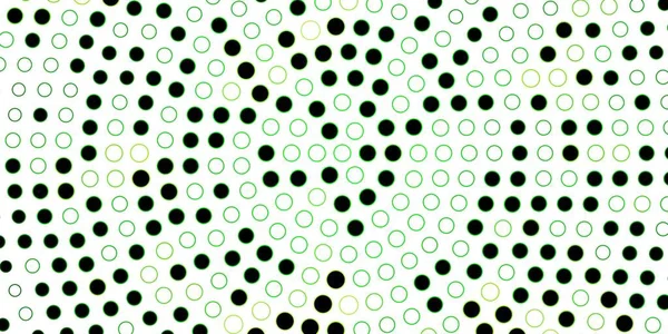 Texture Vectorielle Vert Foncé Jaune Avec Des Cercles Illustration Abstraite — Image vectorielle