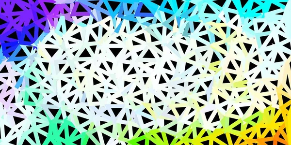 Luz Multicolor Vetor Triângulo Mosaico Pano Fundo Ilustração Abstrata Com — Vetor de Stock