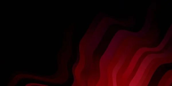 Dunkelblaue Rote Vektorschablone Mit Geschwungenen Linien Bunte Illustration Abstrakten Stil — Stockvektor