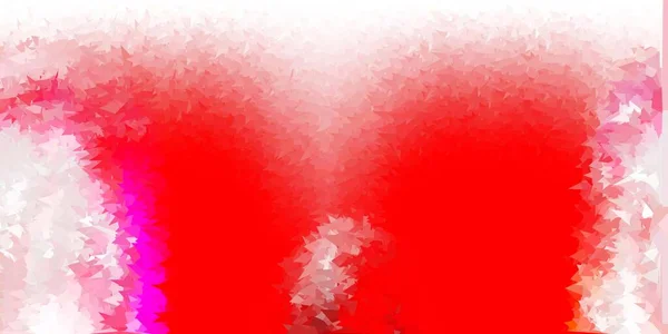 Texture Poly Triangle Vecteur Rouge Clair Illustration Colorée Décorative Avec — Image vectorielle