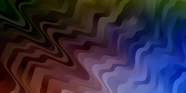 Helles Mehrfarbiges Vektorlayout Mit Abstraktem Muster Und Farbigem Verlauf Muster — Stockvektor