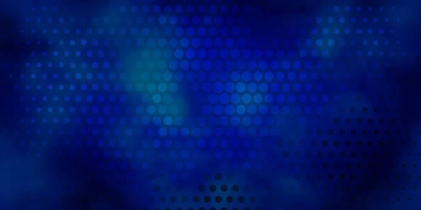 Donker Blauw Vectorsjabloon Met Cirkels — Stockvector
