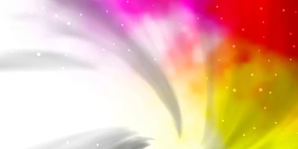 Fond Vectoriel Multicolore Clair Avec Petites Grandes Étoiles Illustration Colorée — Image vectorielle