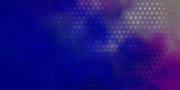 Dunkelrosa Blaues Vektormuster Mit Kreisen Abstraktes Dekoratives Design Steigungsstil Mit — Stockvektor