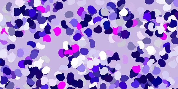 明るい紫 混沌とした形状のピンクのベクトル背景 抽象的なスタイルでカラフルな形状のイラスト あなたのビジネスのためのスマートデザイン — ストックベクタ