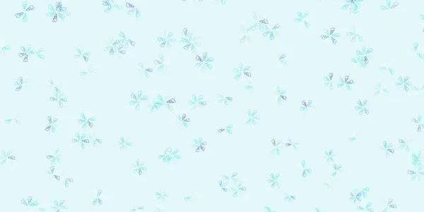 Light Blue Vector Abstract Layout Leaves Leaves Blurred Abstract Background — Stock Vector