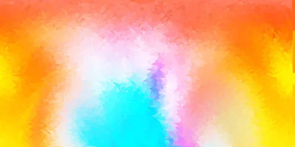 Polygone Bleu Clair Gradient Vectoriel Jaune Illustration Abstraite Colorée Avec — Image vectorielle