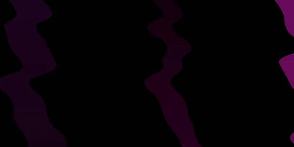 Donkerpaarse Vectorachtergrond Met Gebogen Lijnen Abstracte Illustratie Met Bandy Gradiënt — Stockvector