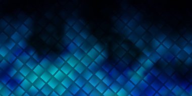 Dikdörtgenli koyu mavi vektör arkaplan. Renkli dikdörtgenlerle soyut gradyan çizimi. Web siteleri, iniş sayfaları için desen.