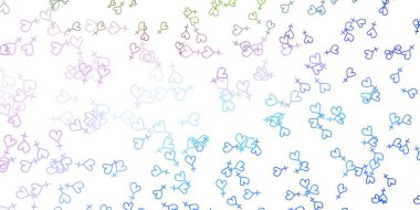 Açık Mavi, üzerinde kadın güç sembolleri olan kırmızı vektör arkaplanı. Kadın gücünün resmedildiği soyut bir çizim. Uluslararası Kadınlar Günü için arkaplan