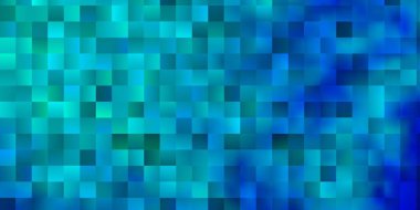 Dikdörtgenli hafif Mavili vektör şablonu. Dikdörtgen şekilli yeni soyut illüstrasyon. Cep telefonları için şablon.