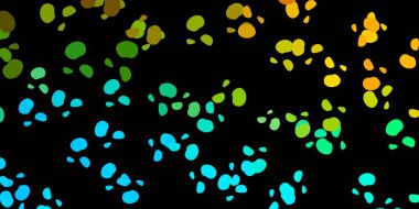 Koyu mavi, soyut şekilli sarı vektör şablonu. Basit gradyan şekilli renkli bir çizim. Web siteniz için basit illüstrasyon.