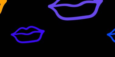 Kadın hakları sembollü koyu renkli vektör dokusu. Değişken feminizm şekilli renkli bir illüstrasyon. Duvar kağıtları için zarif tasarım.