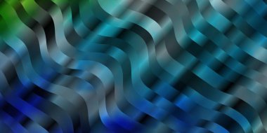 Açık Mavi, Wry çizgileri olan yeşil vektör deseni.