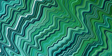 Açık Mavi, eğri çizgileri olan yeşil vektör arkaplanı.