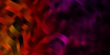 Açık Pembe, kıvrımlı sarı vektör deseni.