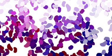 Açık mavi, soyut şekilli kırmızı vektör şablonu. Gradyan rastgele formlarla modern soyut illüstrasyon. İşiniz için akıllı tasarım.