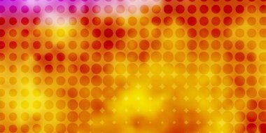 Açık Pembe, benekli sarı vektör arkaplan. Renkli damlaları olan soyut parlak bir illüstrasyon. Web siteleri için desen.