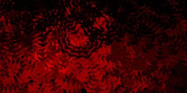 Çokgen şekilli koyu mavi vektör deseni. Üçgen şekilli ışıltılı soyut çizimler. İniş sayfaları için şablon.