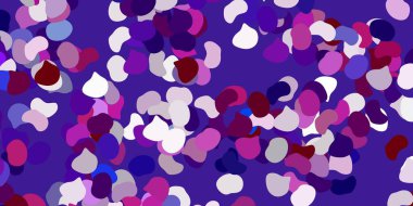 Kaotik şekilli hafif çok renkli vektör arkaplanı. Basit bir şekilde gradyan olan renkli soyut biçimler. Web siteniz için basit illüstrasyon.