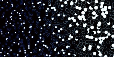 Koyu mavi, küreli sarı vektör deseni.