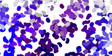 Açık pembe, rastgele şekilli mavi vektör arkaplan. Soyut tarzda renkli şekilli bir illüstrasyon. Duvar kağıdı seti için zarif tasarım.