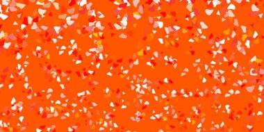 Karmaşık şekilli hafif turuncu vektör arkaplanı. Gradyan rastgele formlarla modern soyut illüstrasyon. İşiniz için akıllı tasarım.