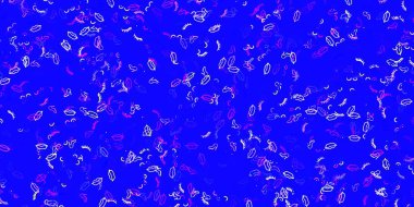 Açık pembe, kadın sembollü mavi vektör arkaplan. Kadın hakları aktivizmiyle soyut tarzda basit bir tasarım. Web siteniz için basit tasarım