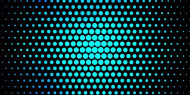 Daireli koyu mavi vektör arkaplan. Basit gradyan arkaplandaki soyut renkli diskler. Posterler, afişler için tasarım.