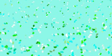 Açık mavi, soyut şekilli sarı vektör şablonu. Soyut tarzda, gradyan formlarda basit tasarım. Web siteniz için basit illüstrasyon.